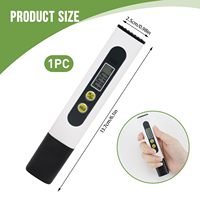 Testeur de qualité de l'eau numérique portable, stylo testeur de pureté de l'eau LCD TDS, testeur de pureté de l'eau PPM avec fonction de température, prise en charge OEM