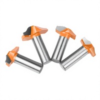 Fraise à profiler pour panneaux de porte d'armoire, à profil convexe et motif floral, pour machine de découpe de chants, outils CNC OEM en carbure à 2 dents DoBa Tools