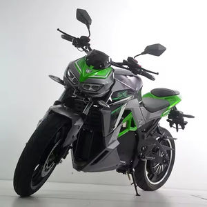 <span class=keywords><strong>Moto</strong></span> électrique Streetfighter 2026, grise et verte, au design élégant |   <span class=keywords><strong>Moto</strong></span> sportive haute performance 3000W au style agressif - Product Image 2