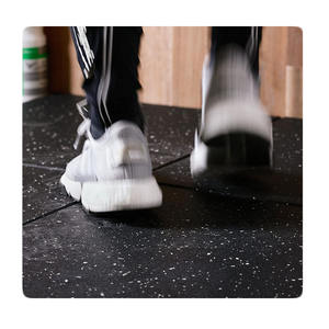 Plancher en caoutchouc réducteur de bruit pour équipement de gymnastique bureau à domicile isolation de Vibration insonorisée matériau dense épais - Product Image 1