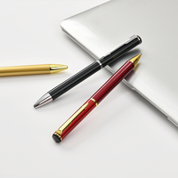 Kustom 1.0mm pulpen logam Gel pena berputar inti alat tulis kreatif alat iklan untuk pencetakan Logo