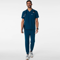 Tenue d'infirmier pour homme grande taille avec logo personnalisé Senyun, ensemble d'uniformes d'infirmier doux et respirant, robe chirurgicale d'hôpital pour homme, deux pièces