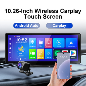 หน้าจอแอนดรอยด์ไร้สายขนาด 10.26 นิ้ว รองรับ WIFI พร้อมกล้องบันทึกหน้า-หลัง, รองรับ Android Auto, ระบบนำทาง GPS ของ Google และเครื่องเล่นมัลติมีเดีย - Product Image 2