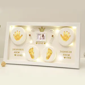 Hoge Kwaliteit Baby Handafdruk Kit Baby Hand Casting Set Klei Hand Print