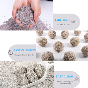 ทรายแมวเบนโทไนต์แบบจับตัวเป็นก้อน กลิ่นแอปเปิ้ลและกุหลาบ ขนาด 1-3.5 มม. ปลอดฝุ่น จัดส่งเร็วทั่วโลก - Product Image 3