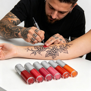 Pigment semi-permanent riche et saturé pour sourcils et lèvres, crème légère naturelle, application fluide, sans transfert, doux, à base de plantes, multicolore - Product Image 6