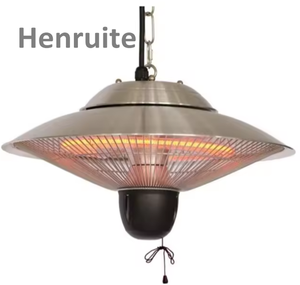 Langit-langit dinding dipasang menggantung 1000W 1500W Taman kedai kopi restoran luar ruangan komersial Halogen inframerah teras pemanas - Product Image 3