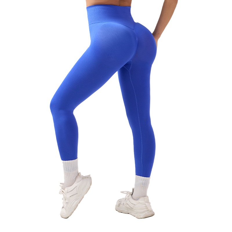 Women's Yoga Pants Push up Ruched High Waist Tummy Control Ruched Butt Full Length Spandex/Nylon XL Running Fitness