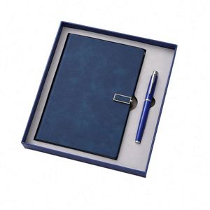 Wholesale Promotional Business Notebook Pen Gift Set Custom Notebook and Pen Set A5 Red Leather Cover <b>Journal</b> Gift Set With Pen - Product Image 2