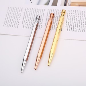 Vente en gros 1PC Stylo à bille en métal de forme balle écologique 0,5 en laiton avec bouton poussoir personnalisé avec logo imprimé promotionnel - Product Image 2