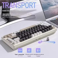 Clavier mécanique sans fil X75 BT, tri-mode, en alliage d'aluminium, RGB, hot-swap, pour jeux, avec joint, accessoire pour PC gamer