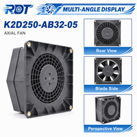 Ventilador Centrífugo Industrial 400V AC K2D250-AB32-05, Soplador de Aspas Curvadas Hacia Atrás, Reemplazo para Equipos de Refrigeración de Gabinetes de Ventilación HVAC