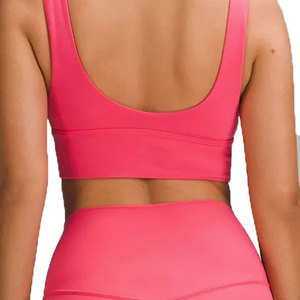 Sujetador Deportivo Arabella 2024 con Logotipo Personalizado, Estilo Juvenil, Sexy, con Escote en V, Color Rosa, Push-Up, para Pilates - Product Image 4