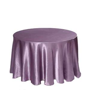 <span class=keywords><strong>Nappe</strong></span> ronde au crochet de 120 pouces tissu en Polyester résistant au Satin pour salle à manger cuisine fête utilisation - Product Image 3