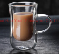Vente en gros, vente chaude, tasse à café classique en borosilicate, ensemble de tasses à thé, verres personnalisés et autres produits en verre