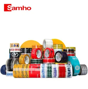 Samho ที่กําหนดเองเทปปิดผนึก 45 มม.100y 200y 567y บรรจุเทป Bopp กาว Pan Tong สีฟรีออกแบบแบรนด์เทปปิดผนึก