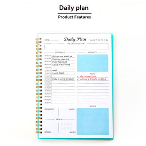 Couverture de feuille en plastique Plan quotidien Carnet de notes Planificateurs Journaux Planificateur d'objectifs - Product Image 1