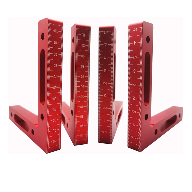 4,7 "x 4,7" L Тип угловой зажима площадь алюминиевый сплав Правый Угол зажимы Деревообработка аенда 90 градусов позиционирования квадратов