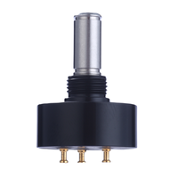 Potentiomètre rotatif à coque en aluminium série SRS22 1/5/10/50k résistance rhéostat conducteur linéaire personnalisable pour un usage industriel