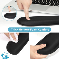 Ensemble de repose-poignets pour clavier en mousse à mémoire de forme Support de coussin pour souris, repose-poignets pour clavier de conception pliable