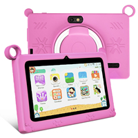 Nueva Tablet Educativa para Niños de 7 Pulgadas con Android 8.1, 16GB, Wi-Fi, Resistente a Caídas, con Bonito Soporte, Carcasa Impermeable y a Prueba de Golpes, Interactiva y Educativa