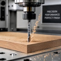 Fraise en spirale à une dent en carbure monobloc à coupe ascendante pour routeur CNC, pour la découpe d'acrylique et de bois, fraise en acier au tungstène