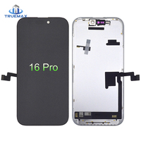 Écran LCD complet pour iPhone 16 Pro Max, 16 Plus, Pro Max, 16 Pro, remplacement d'écran OLED original GX Soft OLED