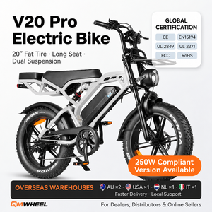 Vélo électrique QMWHEEL OEM ODM, vélo tout-terrain pour adultes de 20 pouces, avec entrepôt en Europe, aux États-Unis et en Hollande - Product Image 1