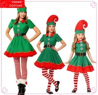 Costume de Noël pour femmes, ensemble de Noël pour adultes et enfants, vêtements de Noël, costume de Dr Elfe, vêtements ethniques traditionnels pour spectacles sur scène