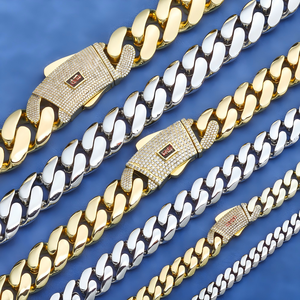 Statement Urban Streetwear Bezel Set GRA Moissanite Cuban Bracelets S925 Silver 18K Gold Plated Iced Out Curb Interlocked <b>Men</b> - Product Image 5