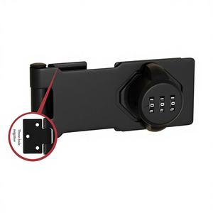 ABKN - Serrure à combinaison sans clé pour armoire, verrouillage par mot de passe pour chambre à coucher, design moderne, noyau en fer, finition noire, installation facile - Product Image 1