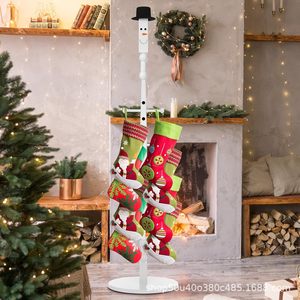 Christmas <b>Stocking</b> <b>Holder</b> Wooden Floor Standing 5 Tier Storage Rack For Holiday Decor - Product Image 1