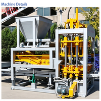 Machine à briques creuses haute densité QT6-15D pour petits investisseurs souhaitant créer une usine locale de briques de ciment autobloquantes