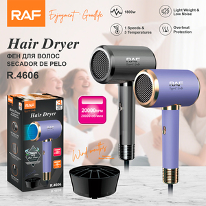 ไดร์เป่าผม RAF Professional 1800W 20000 รอบต่อนาที มอเตอร์พกพา น้ำหนักเบา เสียงเบา ป้องกันความร้อนเกิน R.4606 RAF Professional 1800W - Product Image 3