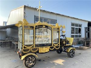 Drawn New Hearse Car Customize Funeral Coffin Cart Horse Carriage Carts Horse Carriage Trailer - Product Image 3