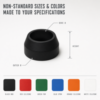 Pièces en caoutchouc personnalisées, silicone EPDM FKM FFKM, cache-poussière en silicone, manchon flexible ondulé, usine