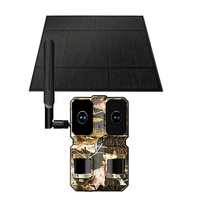 Caméra de surveillance solaire 4G Goobsafe H73 6MP à double objectif, détection PIR 25M, 170° °   Caméra de surveillance nocturne avec audio bidirectionnel, 7800mAh, IP66, vente en gros