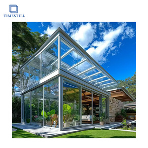 All Season Aluminum <strong>Sunroom</strong> Double Glazed Windproof &amp; Heat Insulated Outdoor Glass House for Garden <strong>Dining</strong> or Coffee Areas - Product Image 3