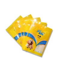 Pochette d'emballage de nourriture crue pour chien fond carré sac de nourriture pour chat et chien avec fermeture à glissière en plastique papier Emballage Plastique