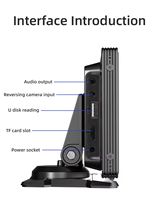 Q8 layar sentuh portabel 10.26 "inci, Radio mobil navigasi Gps DVD Player nirkabel Universal Monitor Android