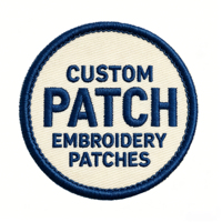 Patch brodé thermocollant personnalisé en chenille écologique 2D/3D, motifs paysages naturels (soleil, montagnes, rivières, terres), pour casquette de camionneur/veste