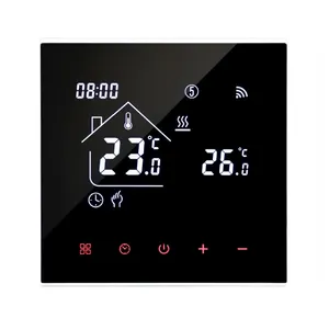 תרמוסטט חשמלי לחדר רצפה 220V 16A בקר טמפרטורה עם חיישן חיצוני שחור או לבן