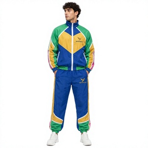Conjunto de Chaqueta y Pantalón Cortavientos de Dos Piezas, Diseño Moderno y Elegante, con Cierre, para Hombre, Novedad 2026, Económico - Product Image 1