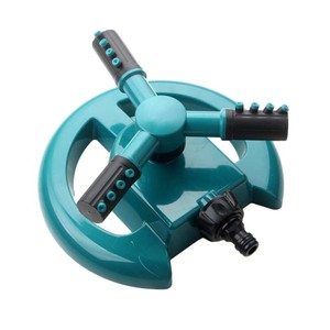 360 Degree Automatic Rotating Lawn Sprinkler Three Arm Garden Watering Irrigation Tool - Product Image 1