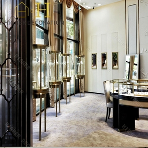 Vitrine à bijoux en verre élégante, meuble de <span class=keywords><strong>magasin</strong></span> de bijoux <span class=keywords><strong>vintage</strong></span> personnalisé, <span class=keywords><strong>comptoir</strong></span> de <span class=keywords><strong>magasin</strong></span> de bijoux en bois pour <span class=keywords><strong>magasin</strong></span> de bijoux - Product Image 3