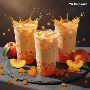 พีช Popping Boba ไต้หวันฮาลาลไข่มุกฮาลาลมันสำปะหลัง - Product Image 5
