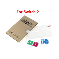 Protection d'écran en verre trempé pour Switch 2, anti-rayures, transparente, HD, film protecteur d'écran pour console Switch 2