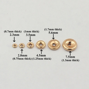 Cuentas Espaciadoras Planas Rondelle de Alta Calidad al Por Mayor para Fabricación de Joyería DIY y <span class=keywords><strong>Pulseras</strong></span> Rellenas de Oro de 14K - Product Image 4