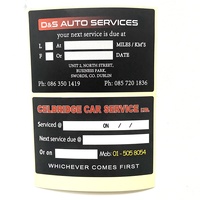 Autocollant double face pour le service de kilométrage de voiture personnalisé résistant aux UV