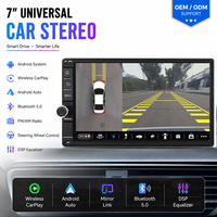 Autoradio universel 2DIN 7 pouces Android avec GPS, CarPlay sans fil pour Toyota, Nissan, Hyundai, Honda, VW, caméra 360°, enregistrement vidéo